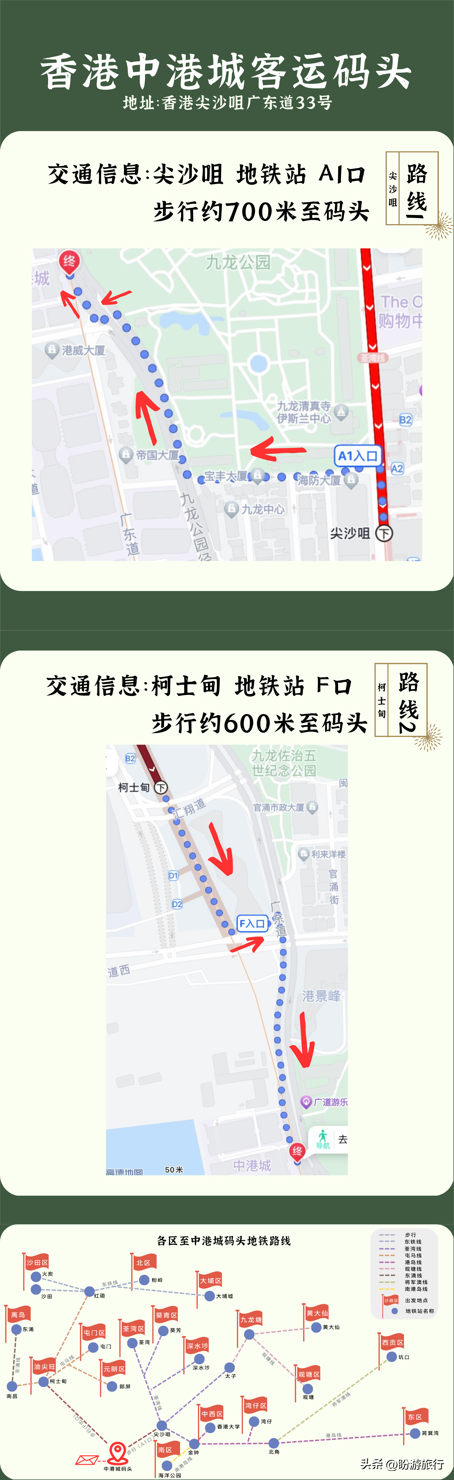 香港自由行路线(香港自由行路线设计,要求不走回头路)